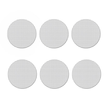 White Tattersall Pattern Print Coaster Set