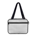 White Tattersall Pattern Print Double Strap Bible Bag