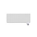 White Tattersall Pattern Print Extended Mouse Pad