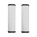 White Tattersall Pattern Print Handle Covers