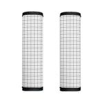 White Tattersall Pattern Print Handle Covers