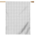 White Tattersall Pattern Print House Flag