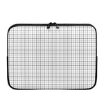 White Tattersall Pattern Print Laptop Sleeve