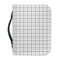White Tattersall Pattern Print Leather Bible Cover