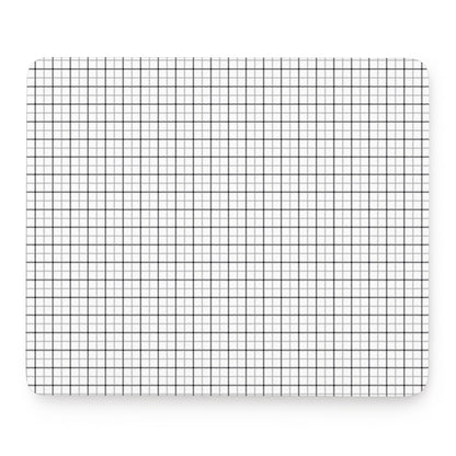 White Tattersall Pattern Print Mouse Pad