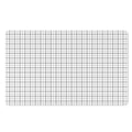 White Tattersall Pattern Print Polyester Doormat