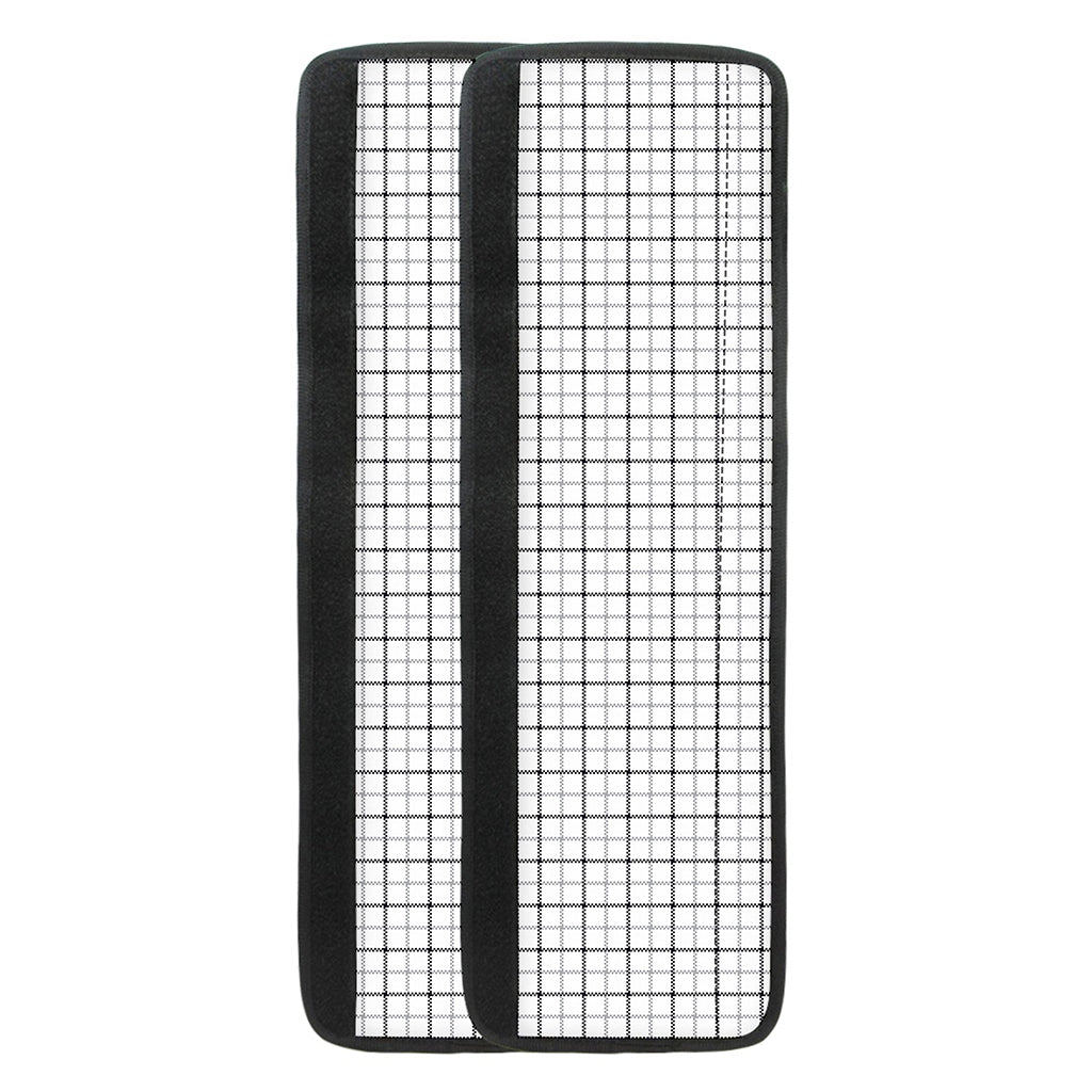 White Tattersall Pattern Print Refrigerator Handle Covers