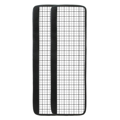 White Tattersall Pattern Print Refrigerator Handle Covers