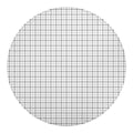 White Tattersall Pattern Print Round Blanket