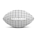 White Tattersall Pattern Print Rugby Ball