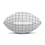 White Tattersall Pattern Print Rugby Ball
