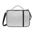 White Tattersall Pattern Print Shoulder Strap Bible Bag