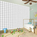 White Tattersall Pattern Print Wall Sticker
