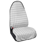 White Tattersall Pattern Print Waterproof Car Seat Cover