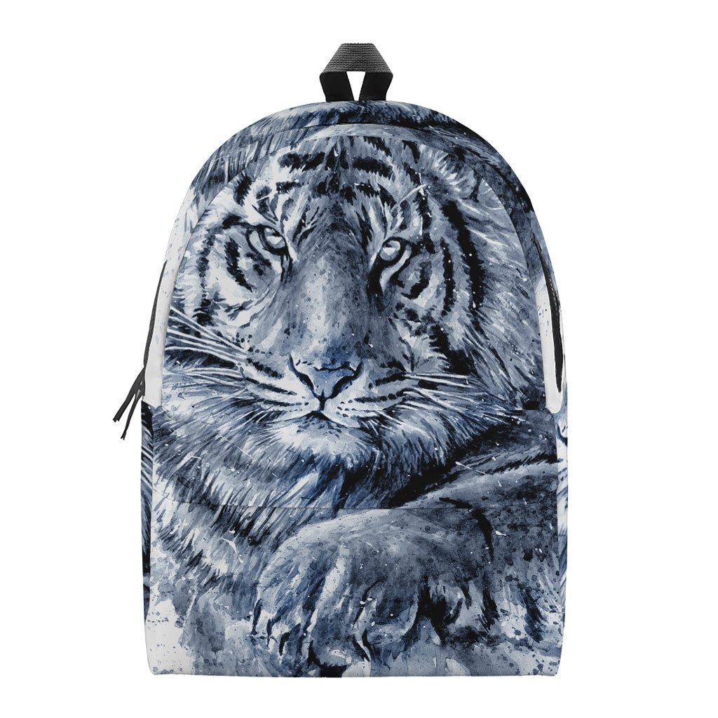 White Tiger Painting Print Backpack