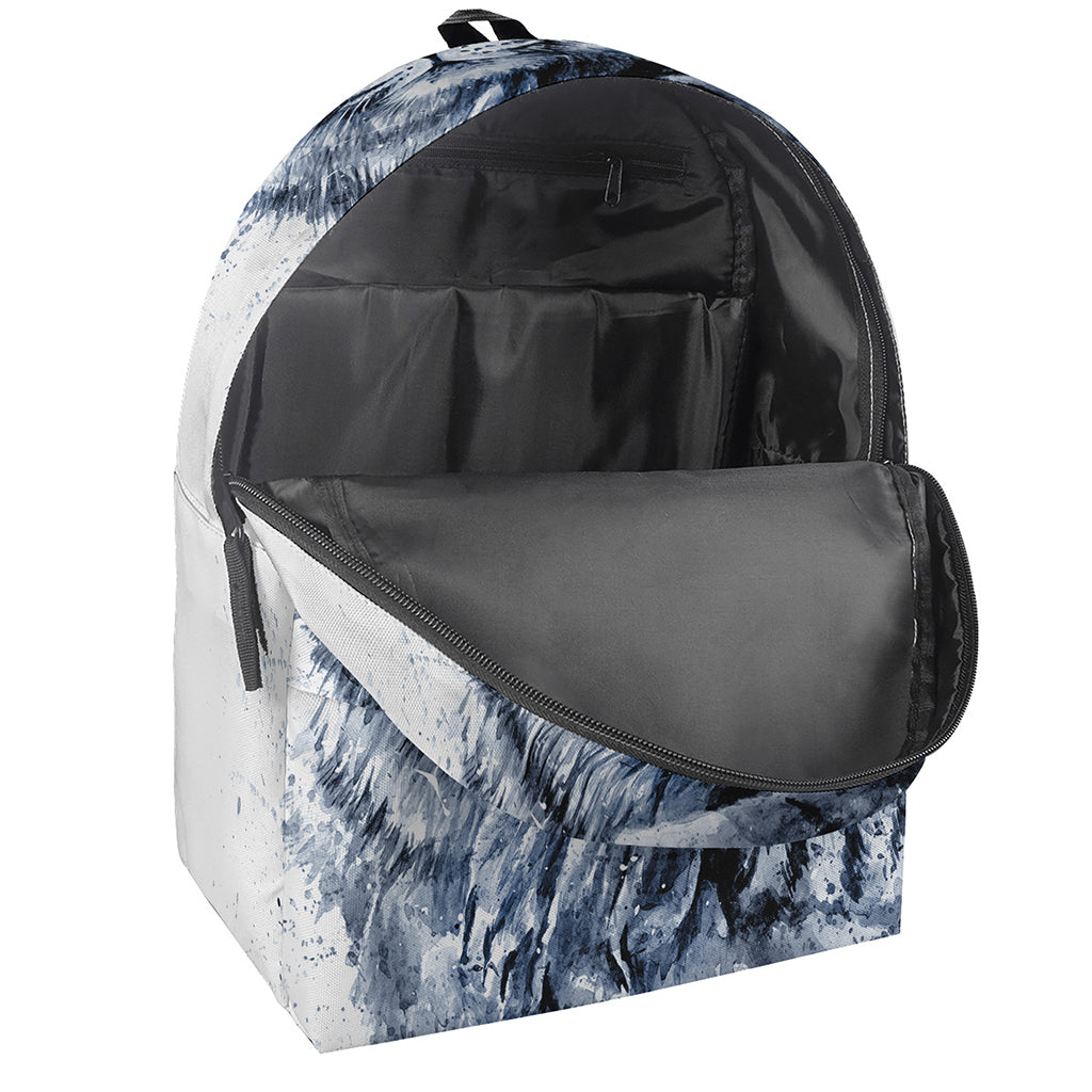 White Tiger Painting Print Backpack