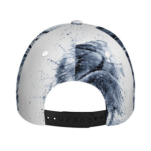 White Tiger Painting Print Baseball Cap