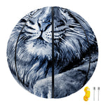 White Tiger Painting Print Basketball