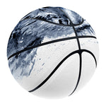 White Tiger Painting Print Basketball