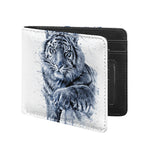 White Tiger Painting Print Bifold Wallet