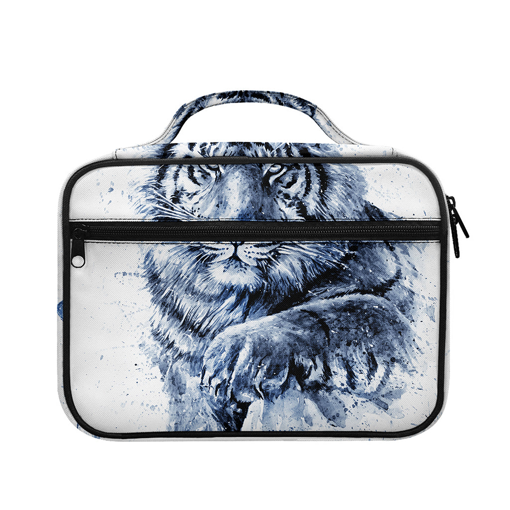 White Tiger Painting Print Briefcase Bible Bag