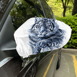 White Tiger Painting Print Car Side Mirror Covers