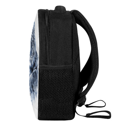 White Tiger Painting Print Casual Backpack