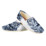 White Tiger Painting Print Casual Shoes