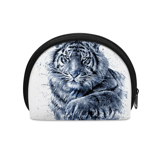 White Tiger Painting Print Coin Purse