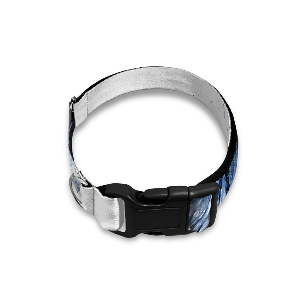 White Tiger Painting Print Dog Collar