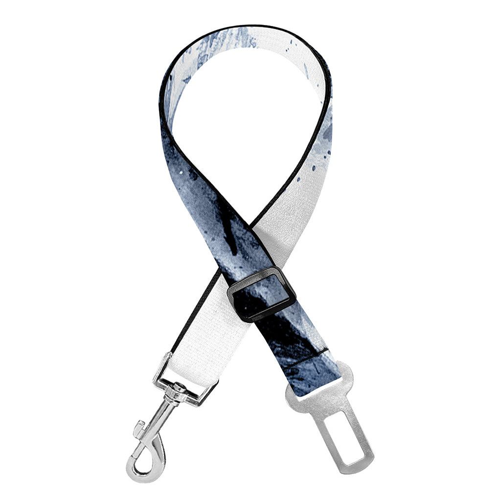 White Tiger Painting Print Dog Seat Belt