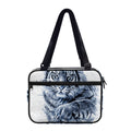 White Tiger Painting Print Double Strap Bible Bag