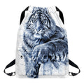 White Tiger Painting Print Drawstring Backpack
