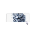 White Tiger Painting Print Extended Mouse Pad