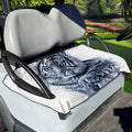 White Tiger Painting Print Golf Cart Seat Cover