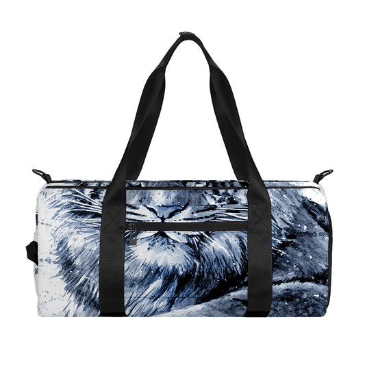 White Tiger Painting Print Gym Bag