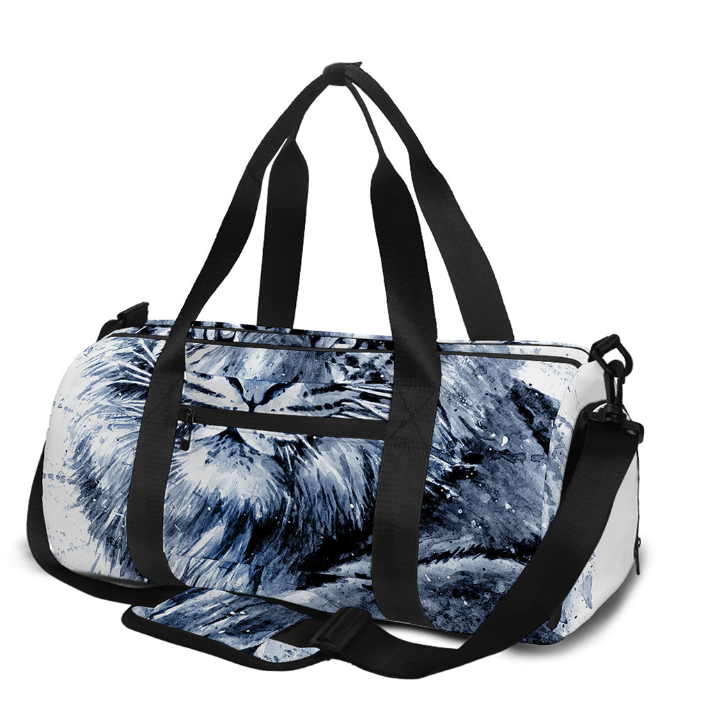 White Tiger Painting Print Gym Bag