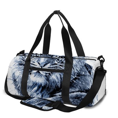 White Tiger Painting Print Gym Bag