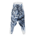 White Tiger Painting Print Hammer Pants