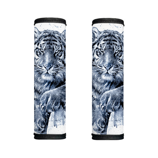 White Tiger Painting Print Handle Covers