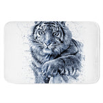 White Tiger Painting Print Indoor Door Mat