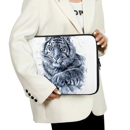 White Tiger Painting Print Laptop Sleeve