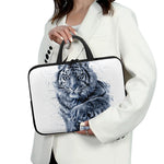 White Tiger Painting Print Laptop Sleeve With Handle
