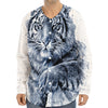 White Tiger Painting Print Long Sleeve Baseball Jersey