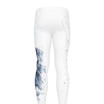 White Tiger Painting Print Men's leggings