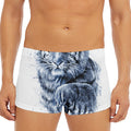 White Tiger Painting Print Men's Short Boxer Briefs