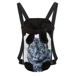 White Tiger Painting Print Pet Carrier Backpack