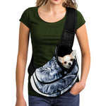 White Tiger Painting Print Pet Sling Carrier