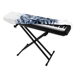 White Tiger Painting Print Piano Keyboard Cover