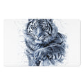 White Tiger Painting Print Polyester Doormat